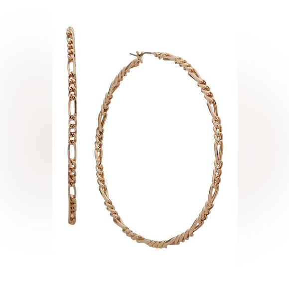 DKNY Gold tone Hoop Earrings - Picture 1 of 6